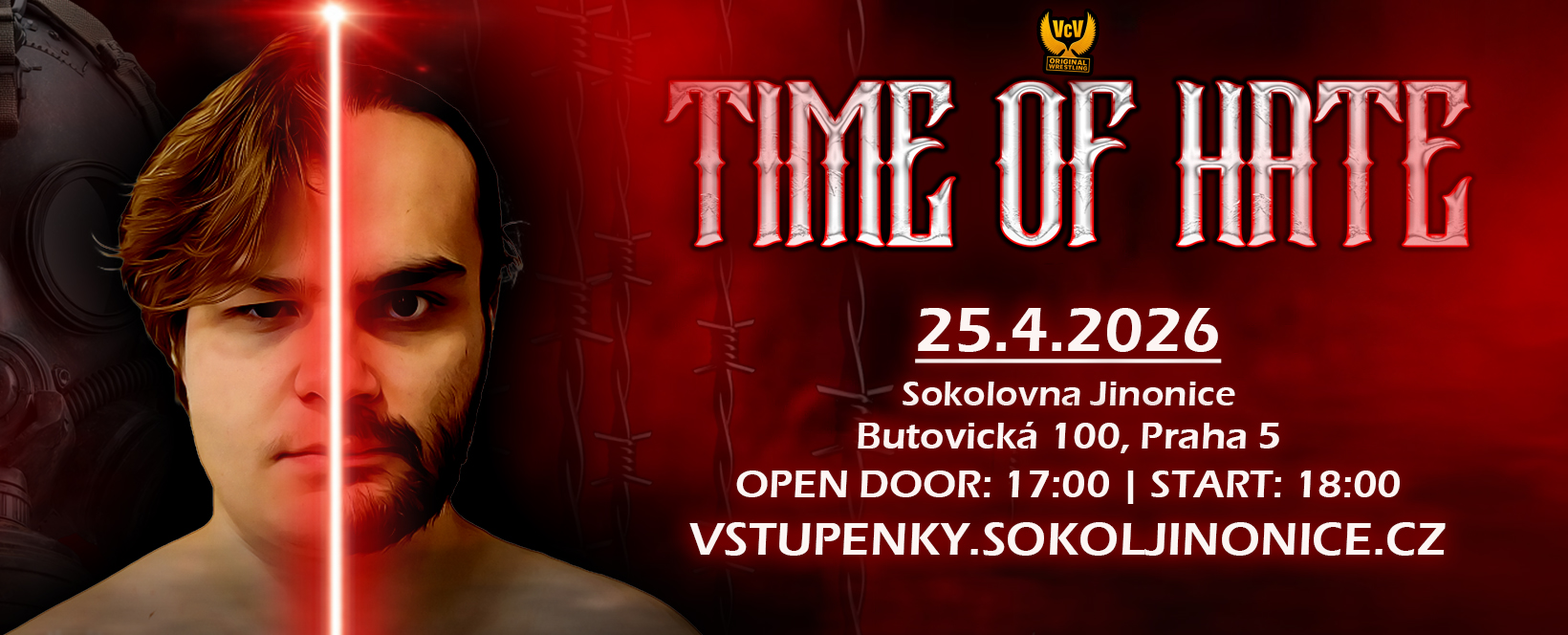Vstupenky na VcV TIME OF HATE 2026 — Butovická 100/33, 158 00 Praha 5
